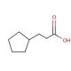 3-Cyclopentylpropionic acid (CAS 140-77-2) - chemical structure image
