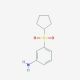 3-(cyclopentylsulfonyl)aniline - chemical structure image