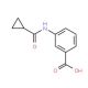 3-cyclopropaneamidobenzoic acid (CAS 54057-68-0) - chemical structure image