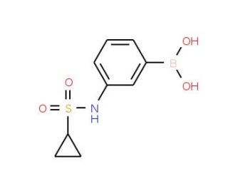 3-(Cyclopropanesulfonamido)phenylboronic acid (CAS 1072945-67-5) - chemical structure image