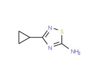 3-Cyclopropyl-1,2,4-thiadiazol-5-amine - chemical structure image