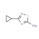 3-Cyclopropyl-1,2,4-thiadiazol-5-amine - chemical structure image