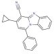 3-cyclopropyl-1-phenylpyrido[1,2-a]benzimidazole-4-carbonitrile - chemical structure image