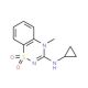 3-Cyclopropylamino-4-methyl-4H-1,2,4-benzothiadiazin-1,1-dioxide - chemical structure image
