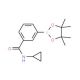 3-(Cyclopropylaminocarbonyl)phenylboronic acid, pinacol ester (CAS 914397-31-2) - chemical structure image