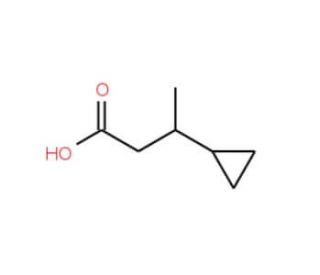 3-cyclopropylbutanoic acid - chemical structure image