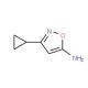 3-cyclopropylisoxazol-5-amine - chemical structure image