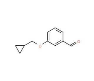 3-(Cyclopropylmethoxy)benzaldehyde - chemical structure image