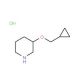 3-(Cyclopropylmethoxy)piperidine hydrochloride - chemical structure image