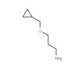 3-(cyclopropylmethoxy)propan-1-amine (CAS 2986-60-9) - chemical structure image