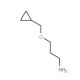 3-(cyclopropylmethoxy)propan-1-amine (CAS 2986-60-9) - chemical structure image