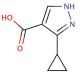 3-Cyclopropylpyrazole-4-carboxylic acid (CAS 870704-26-0) - chemical structure image
