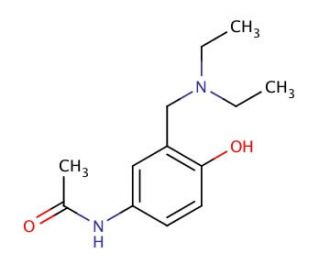 3-Diethylamino Acetaminophen - chemical structure image