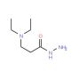 3-(diethylamino)propanohydrazide (CAS 83742-04-5) - chemical structure image