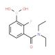 3-(Diethylcarbamoyl)-2-fluorophenylboronic acid (CAS 1072946-28-1) - chemical structure image