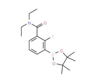 3-(Diethylcarbamoyl)-2-fluorophenylboronic acid, pinacol ester (CAS 1150271-35-4) - chemical structure image