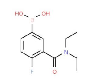 3-(Diethylcarbamoyl)-4-fluorophenylboronic acid (CAS 874219-28-0) - chemical structure image
