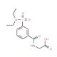 (3-Diethylsulfamoyl-benzoylamino)-acetic acid - chemical structure image