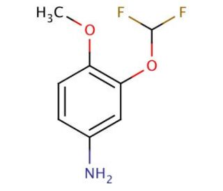 3-(difluoromethoxy)-4-methoxyaniline - chemical structure image
