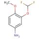 3-(difluoromethoxy)-4-methoxyaniline - chemical structure image
