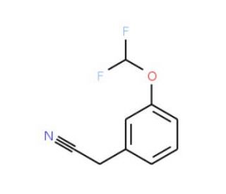 3-(Difluoromethoxy)phenylacetonitrile (CAS 41429-18-9) - chemical structure image