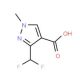 3-(Difluoromethyl)-1-methyl-1H-pyrazole-4-carboxylic acid (CAS 176969-34-9) - chemical structure image