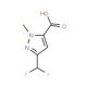 3-(Difluoromethyl)-1-methyl-1H-pyrazole-5-carboxylic acid - chemical structure image