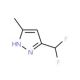 3-(Difluoromethyl)-5-methyl-1H-pyrazole (CAS 934759-09-8) - chemical structure image