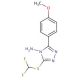 3-Difluoromethylsulfanyl-5-(4-methoxy-phenyl)-[1,2,4]triazol-4-ylamine - chemical structure image