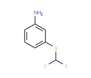 3-Difluoromethylsulfanyl-phenylamine (CAS 24933-59-3) - chemical structure image