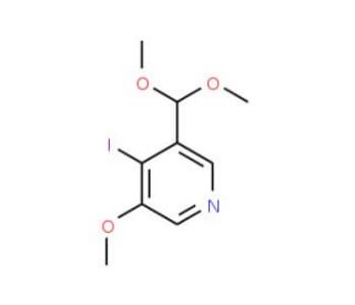 3-(Dimethoxymethyl)-4-iodo-5-methoxypyridine (CAS 1142191-54-5) - chemical structure image
