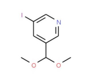 3-(Dimethoxymethyl)-5-iodopyridine - chemical structure image