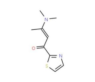 3-(Dimethylamino)-1-(1,3-thiazol-2-yl)-2-buten-1-one - chemical structure image