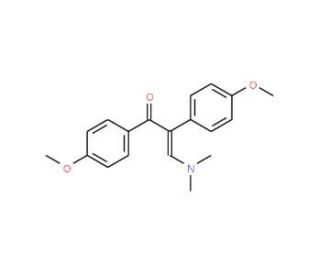 3-(Dimethylamino)-1,2-bis(4-methoxyphenyl)-2-propen-1-one (CAS 66521-59-3) - chemical structure image