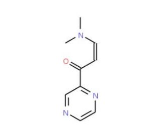 3-(Dimethylamino)-1-(2-pyrazinyl)-2-propen-1-one (CAS 111781-53-4) - chemical structure image