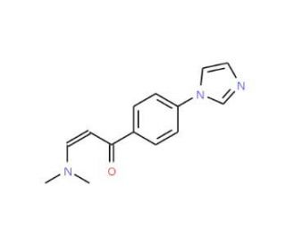 3-Dimethylamino-1-(4-imidazol-1-yl-phenyl)-propenone - chemical structure image