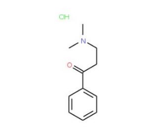 3-(dimethylamino)-1-phenylpropan-1-one hydrochloride (CAS 3506-36-3) - chemical structure image