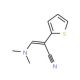 3-(Dimethylamino)-2-(2-thienyl)acrylonitrile - chemical structure image