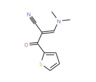 3-(Dimethylamino)-2-(2-thienylcarbonyl)-acrylonitrile (CAS 52200-22-3) - chemical structure image