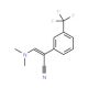 3-(Dimethylamino)-2-[3-(trifluoromethyl)phenyl]-acrylonitrile (CAS 62738-99-2) - chemical structure image