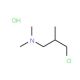 3-Dimethylamino-2-methylpropyl chloride hydrochloride (CAS 4261-67-0) - chemical structure image