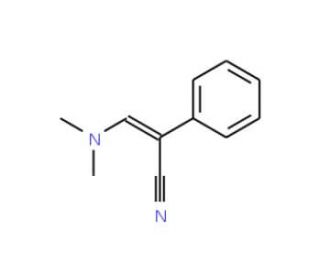 3-(Dimethylamino)-2-phenylacrylonitrile (CAS 18226-50-1) - chemical structure image