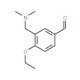3-Dimethylaminomethyl-4-ethoxy-benzaldehyde (CAS 883549-69-7) - chemical structure image