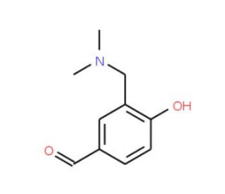 3-Dimethylaminomethyl-4-hydroxy-benzaldehyde (CAS 116546-04-4) - chemical structure image
