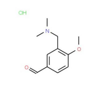 3-Dimethylaminomethyl-4-methoxy-benzaldehyde hydrochloride - chemical structure image