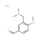 3-Dimethylaminomethyl-4-methoxy-benzaldehyde hydrochloride - chemical structure image