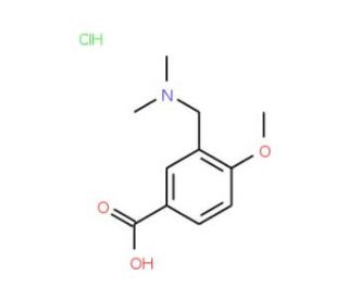 3-Dimethylaminomethyl-4-methoxy-benzoic acid hydrochloride - chemical structure image