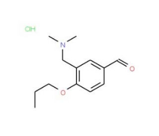 3-Dimethylaminomethyl-4-propoxy-benzaldehyde hydrochloride - chemical structure image
