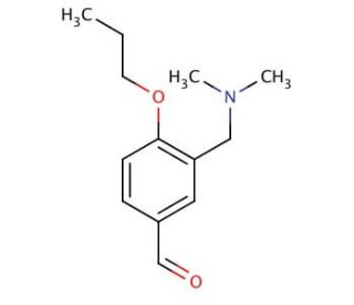 3-Dimethylaminomethyl-4-propoxy-benzaldehyde - chemical structure image