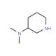 3-Dimethylaminopiperidine (CAS 50534-49-1) - chemical structure image